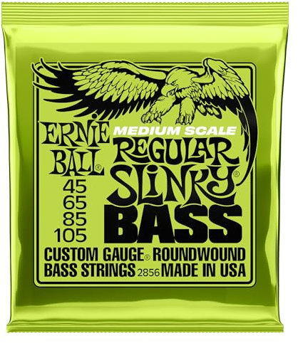 Ernie Ball Regular Slinky Nickel Wound Medium Scale Bass-Saiten, Stärke 45-105