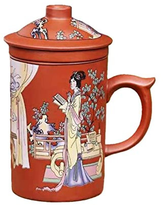 XKUN Dragon À La Main/Beauté Tasse À Thé en Argile Pourpre avec Couvercle Et Thé Infuser Tea Tasse De Thé Coupe d'eau Cadeau Boire-D