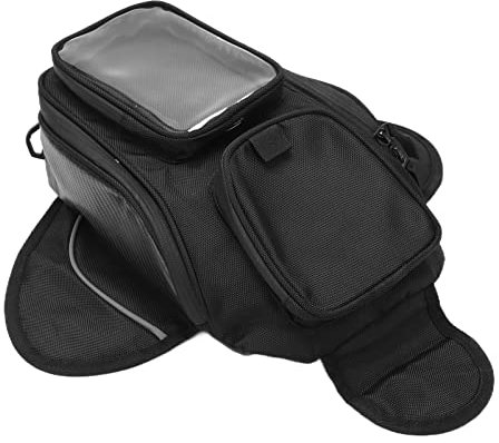 Mochila Depósito para Moto, Indispensable Sillín de Tela Oxford Bolsa de Moto Negra Bolsa de Depósito para el Roto o Desgastado para las Motocicletas Originales