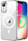 tigratigro Cover Magnetica per iPhone XR, Compatibile con MagSafe Ricarica Wireless, Anti Ingiallimento, Antiurto di Grado Militare, Custodia magnetica, Retro Antigraffio Trasparente