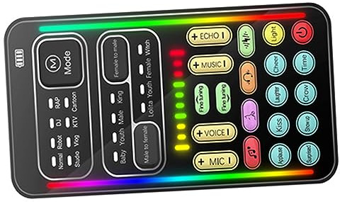 ARTIBETTER Cambiador De Voz Para Presentador Tarjeta De Audio De Sonido Dispositivo De Cambio De Voz Para Entretenimiento