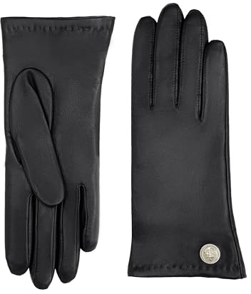 GLOVE STORY Gants Cuir d'Agneau pour Femme avec Doublure 100% Cachemire - Gants Ecran Tactile Matière Élégante, Douce et Confortable pour un Hiver Chaud - Fabrication Artisanale