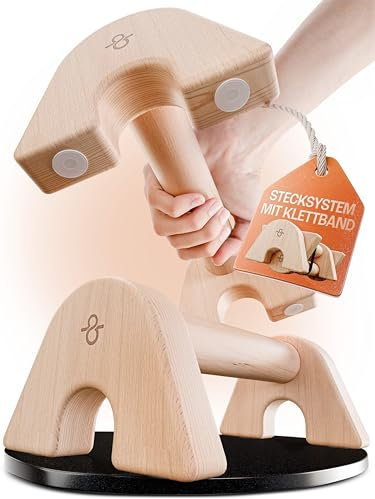 KFA8 Liegestützgriffe - Transportable Premium Parallettes - einfach verstaubare Handstand Griffe - Calisthenics Equipment zum Mitnehmen