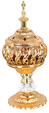 Cabilock 1 Soporte para Quemador de Incienso de Estilo Oriental Incensario Decorativo de Metal
