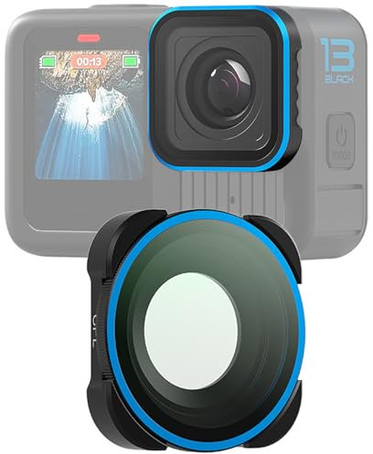 Honbobo Filtre pour GoPro Hero 13 Black, UV/CPL/ND Filtre Étanche Filtre lentille pour GoPro Hero 13/12/11/11mini/10/9 Noir (Adjustable CPL)
