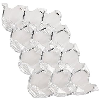 CONGARTENO Acrylic Egg Tray 12-grid Egg Holder Anti-collision Storage Box for Refrigerator