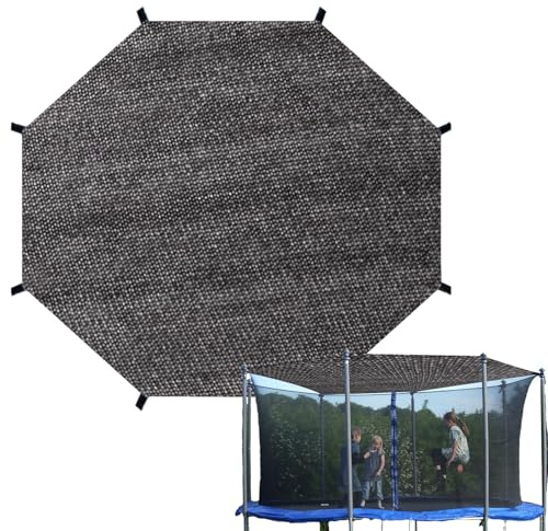 Trampolin Sonnenschutz Abdeckung, 305 366 427cm Trampolin Sonnenschutznetz, 8/6 Stangen Multifunktionales TrampolinSchutzwerkzeug Für Geburtstagsfeiern, Picknicks, Hinterhöfe, TrampolinZubehör