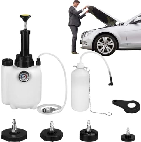 Générique Kit de Purge de Freins - Outils De Vidange Et Purge De Système De Frein 3 litres | Outil Mécanique Polyvalent pour Moto, Camion, Voiture Adapté Aux Débutants Et Experts
