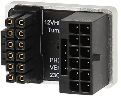 Generic GPU-Stromadapterplatine, 16-poliger auf 16-poliger Plug-and-Play-180-Grad-GPU-PCIe-Anschluss für Desktop-Grafikkarte (Silver)