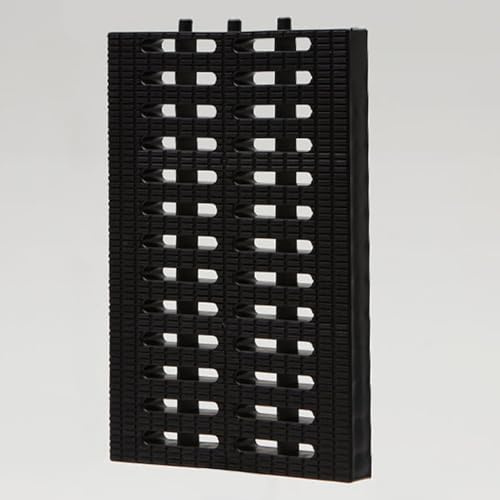 Rejilla Desague Jardin de Plástico, Rejilla Desague Empalmable, Cubierta Sumidero Terraza para Desagüe Pluvial para Alcantarillado(Black,30x30x2.5cm/12x12x1in)