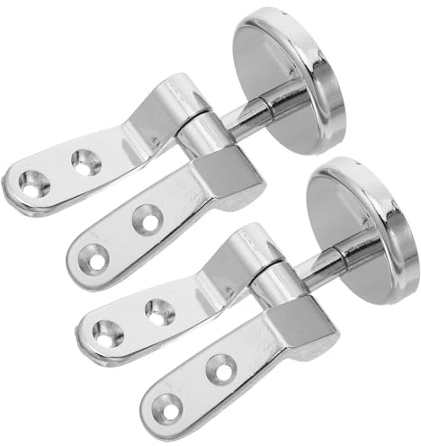 DIKACA Premium Wc Sitz Befestigung Scharnier aus Langlebiger Zinklegierung Stabile Toilettendeckel Scharniere mit Schrauben Praktische Toilette Klodeckel Halterung Einfache Montage