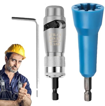 Wire Stripper With Electric Drill Bit - Aluminum Alloy, Electrical Wire Stripping Tools | Ergonomic Wire And Nut Twisting Tool | Profesi Electrician Tool Set