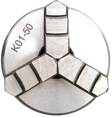 K01-50/63/80/100 Mandrino for tornio for legno a scorrimento manuale autocentrante a 3 griffe for la lavorazione del legno di precisione(K01-50)