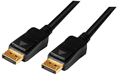 LogiLink CV0113 câble DisplayPort 15 m Noir