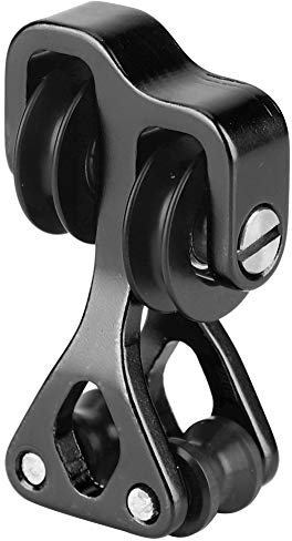 FTVOGUE Bogensehnen-Splitter für Bogenschießen, Aluminium Compound Bow Cable Slide(Schwarz)