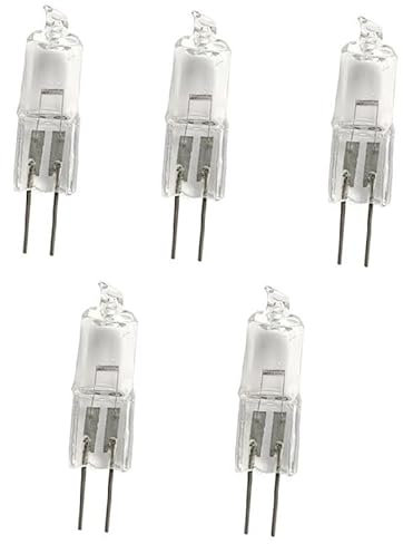 JZLBBC 5PCS Halogen Bulbs G4 Halogen Bulb 24V 20W Dimmable G4 Halogen Capsule Bulbs Warm White Replacement,20W