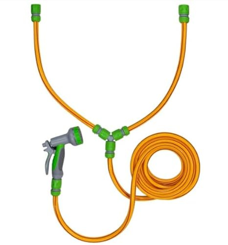 AP Supplies Hot and Cold Dog Shower Kit, Yellow, 5m Hose