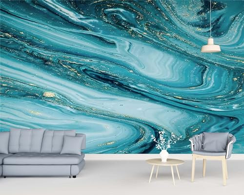 Fototapete Marmor Türkis 300x210 cm Tapete Fototapeten Vlies Tapeten Vliestapete Wandtapete Moderne Wand Schlafzimmer Wohnzimmer Wand tapete