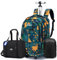 SPAHER Rucksack Trolley Handgepäck Business Rolling 15.6 Zoll Laptop Rucksack mit Rädern Handgepäck Rollkoffer für Herren Damen Aktenkoffer Mit 1 Reisetasche Handgepäck Tasche 40x30x20 Wizzair