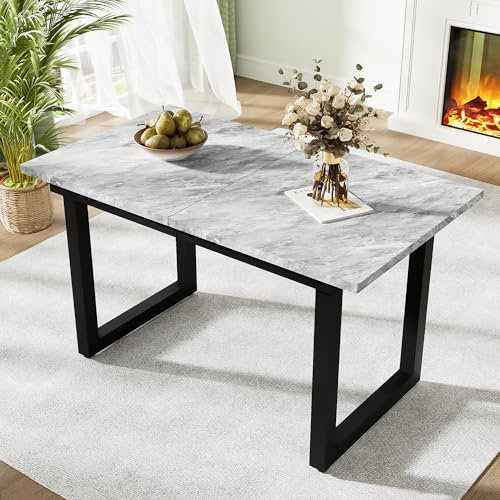 SogesHome Esszimmertisch Ausziehbar, Erweiterbarer Esstisch 140 cm bis 180 cm, Großer Rechteckiger Platzsparender Tisch für 4-6 Personnen für Esszimmer Küche,180x80 cm