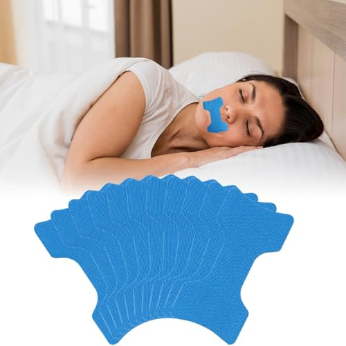 Scettar 100 Piezas Tiras Bucales Antirronquidos, Cinta Bucal para Dormir Mouth Tape for Sleeping, Aliviar Los Ronquidos Cinta Adhesiva para la Boca para Dormir para Respirar Menos por la Boca