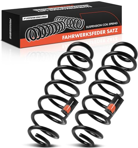 Frankberg 2x Muelles de Suspensión Eje trasero Compatible con O.c.t.a.v.i.a III 5E3 NL3 NR3 Compacto Golf V 1K1 Compacto Golf VI 5K1 Compacto Replace# 5Q0511115E