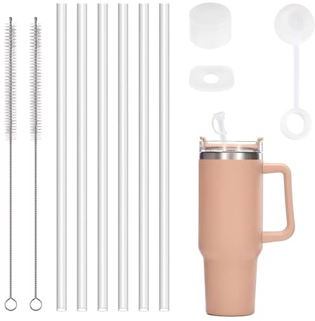 6 Stück Ersatz Strohhalm für Stanley Cup 40/30oz, 11er-Set Stanley Zubehör