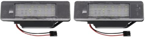 Lampe de d'Immatriculation Compatible Avec Nissan Pour March Pour Micra K13 2010-2016 Pour Juke F15 2011-2019 Pour Note E11 2004-2013 Kit D'éclairage Plaque D'immatriculation 26510-8990A