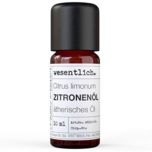 Zitronenöl - reines ätherisches Öl von wesentlich. - 100% naturrein aus der Glasflasche (10ml)