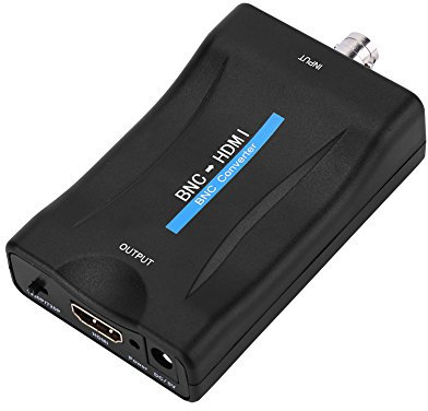 Fosa BNC zu HDMI Video Converter, 1080 P/720 P BNC zu HDMI HD Adapter Kompatibel mit HDCP HDMI1.3 Überwachung Monitor