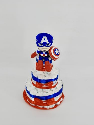 Gâteau à couches The Avengers Captain America (taille 3 (4-9 kg))