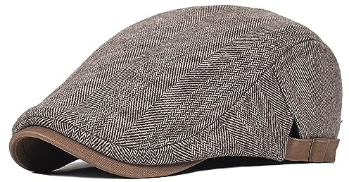 JAOAJ Boinas Hombre Gorras Plana Vintage Gorra Irlandesa Beret Cap Gorra de Vendedor de Periódicos Ajustable Cabbie Gorras Trucker Newsboy Flat Cap