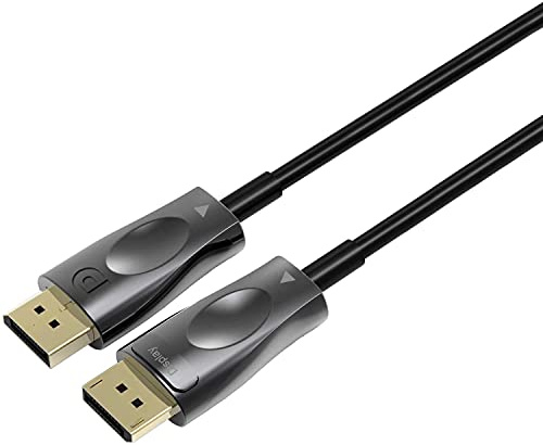 Premium Cord Optical DisplayPort 1.3/1.4 Connection Cable M/M Gold-Plated 20 m