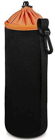 MyGadget Objektivtasche Neopren [XL] mit Fleece Fütterung - Objektivbeutel Schutztasche wasserabweisend für Kamera Objektive z.B. Canon, Sony - Schwarz