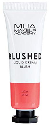 MUA Makeup Academy Blushed Liquid Cream Blusher, Highly Pigmented for Cheeks & Lips, Misty Rose, 10ml - Vegan & Cruelty Free