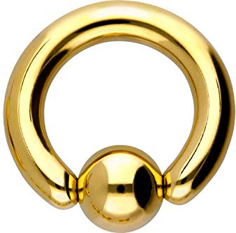 PIERCINGLINE Chirurgenstahl Klemmkugelring BCR Piercing für Lippe Ohr Tragus Helix | Farb & Größenauswahl