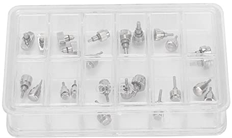 12 Boutons-Poussoirs de Montre de Grille/Boîte, Accessoire d'Outil de Réparation de Montre en Acier Inoxydable pour Horloger Réparant les Ouvriers Horlogers
