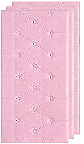 Wandpaneel, Gepolsterte 3D Dekoration, Wandverkleidung, Akustik Wandkissen, schallabsorbierend, Kopfteil für Betthaupt, Wanddekoration, Wohnzimmer, Schlafzimmer, Dekowand(Color:D,Size:3pcas)