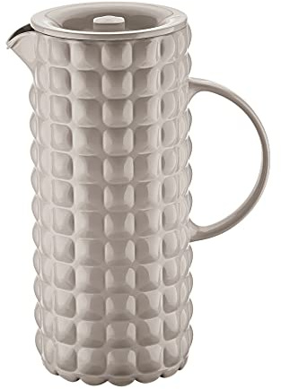 Guzzini - Tiffany, Caraffa con Coperchio - Grigio Tortora, ø 11,5 x 18,5 x h25,5 cm | 1750 cc - 225600158