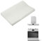 Filtro de campana de cocina, esponja universal para campana extractora, absorbe los olores, la grasa y el vapor, alfombrilla filtrante recortable, tamaño 40 x 80 cm, blanco