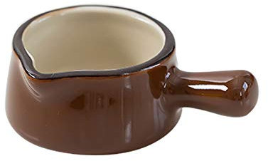 LSSEDA Creamer Jug,Churn Jug,Simple Small Milk Cup With Handle Household Ceramic Pointed Small Milk Jug Coffee Pour Milk Cup Suitable for Fruit Honey Seasoning Snacks(Color:Red) (Color : Brown)