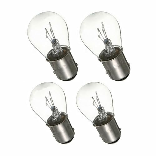 ZMShun 4Pcs DC 24V 21/5W BAY15D P21/5W 1157 S25 1016 2412 Clear Car Bulbs Car Turn Signal Bulbs Auto Halogen Signal Lights Stop Brake Tail Indicator Lamp 24V 1157 4300K Yellow