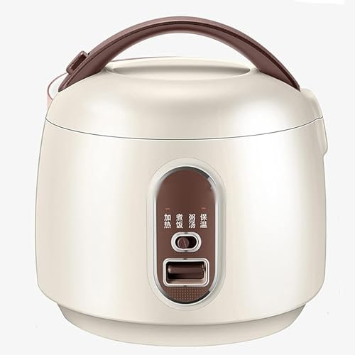 Olla Arrocera, Vaporera Y Olla Caliente, Revestimiento Antiadherente De Aleación De Pequeña Capacidad De 1,6 L para Dormitorio Familiar para 1~3 Personas, Olla Arrocera