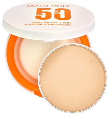 Malu Wilz High Protect Sun Powder Foundation SPF 50 REFILL I Nr. 90 Light Sand I 9,5 g I 2in1 Kosmetik I Hoher Sonnenschutz & natürlich mattierende Puder Foundation