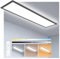 Oraymin Plafoniera LED Dimmerabile 120x30cm con Telecomando, 40W 4400LM, Pannello LED Soffitto, Funzione di Memoria, Nero, per Uffici, Salotti, Cucine, Camere da Letto, Garage