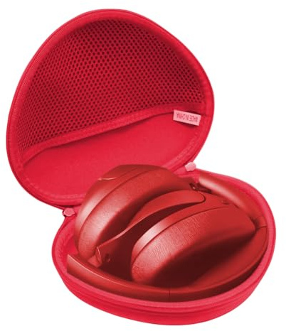 Hermitshell Hard Travel Case for TOZO HT2 Hybrid Active Noise Cancelling Wireless Headphones，Hi-Res Audio Deep Bass Foldable Lightweight Headset (Dark Red)