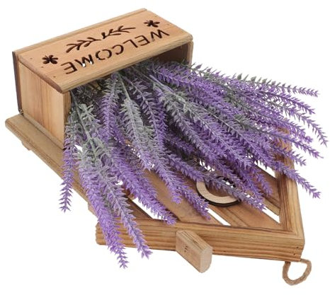 ORFOFE Adorno De Planta Artificial Colgante De Madera y Plástico Decoración para y Oficina para Paredes y Mesas