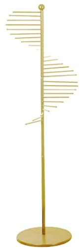Suixtil Halterung, Schal & Krawattenhalterung für Enge Räume, perfekt für Tücher, Schals, Leggings und Taekwondo-Gürtel(Gold,Height 170CM)