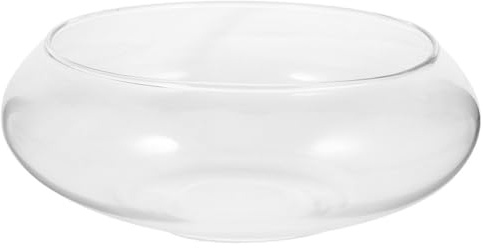 IWOWHERO Kleiner Glasblumentopf Dekorativer Topfpflanzer Aus Glas Glaspflanzer Für Sukkulenten Bonsai-pflanzentopf Mit Transparenter Optik Durchsichtiger Fischhalter Für Kleine Pflanzen