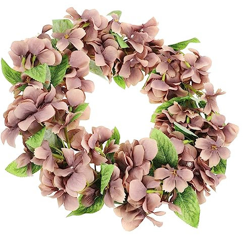 Cabilock Floral Garland Eucalyptus Leaf Wreath Artificial Wreath Decor Wall Hanging Home Door Decor